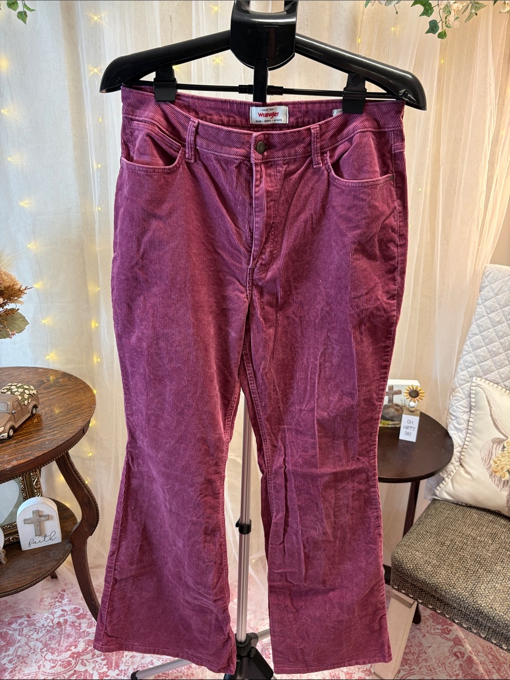 Wrangler Plum Corduroy Women's Pants
